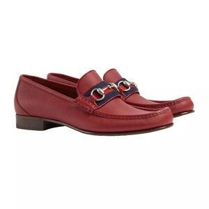 Mens Gucci NIB Red Loafers (Size 12 US, 11+ Gucci & Size 13 US, 12+ Gucci)